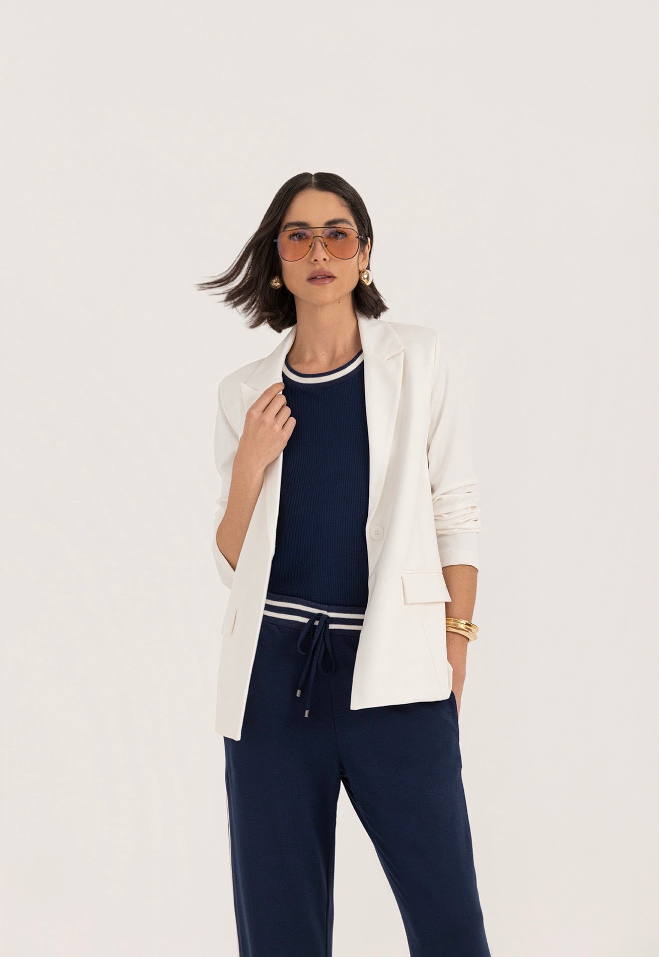 Calça Jogger com Ribana e Bolso atrás