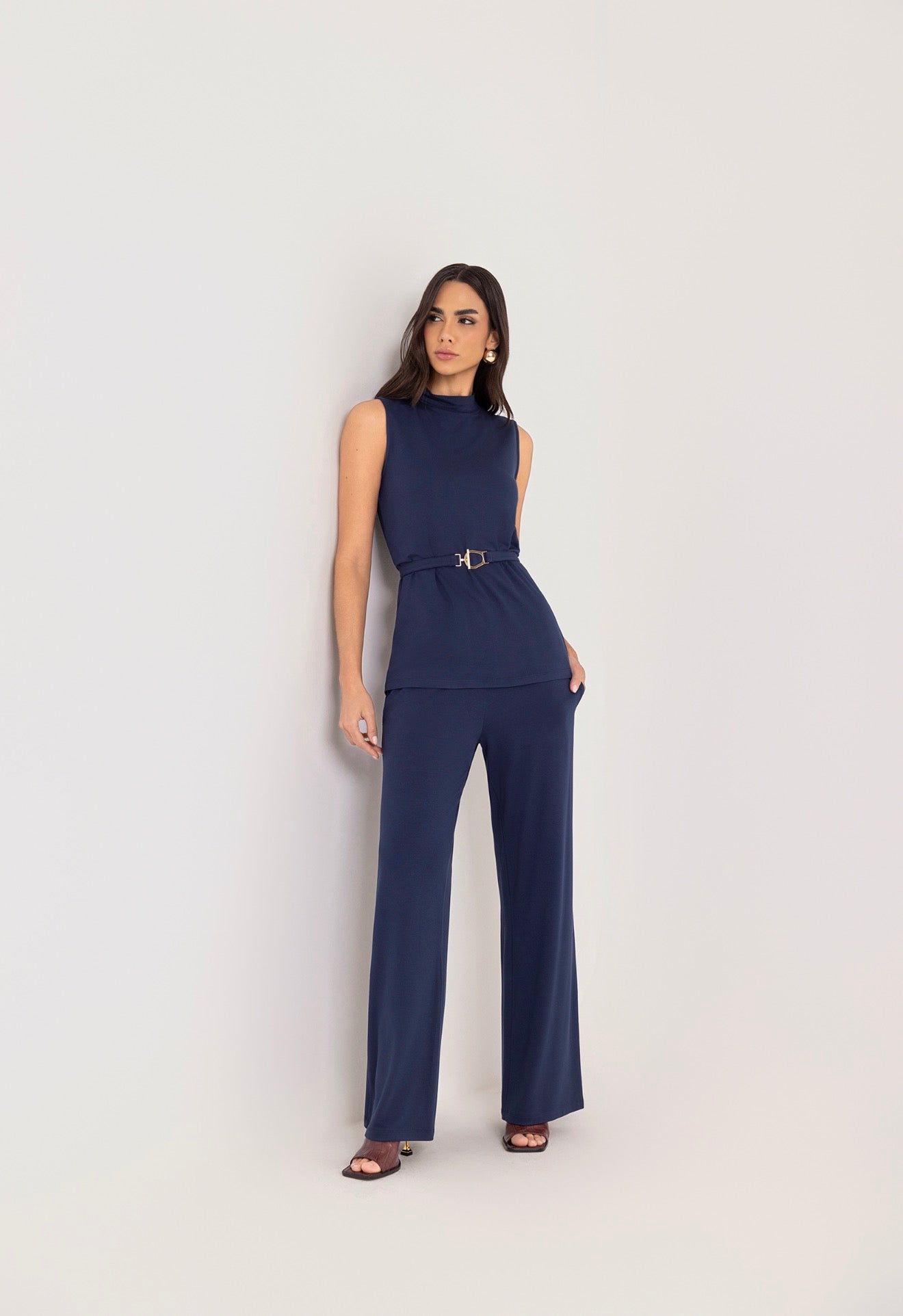 Calça de Malha com Bolsos