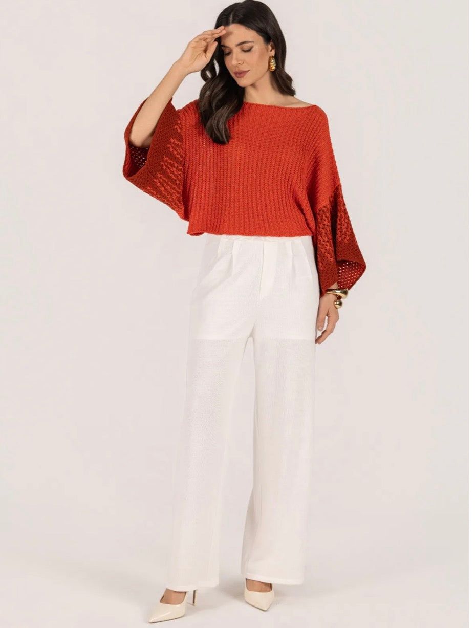 Poncho Tricot Manga degradê